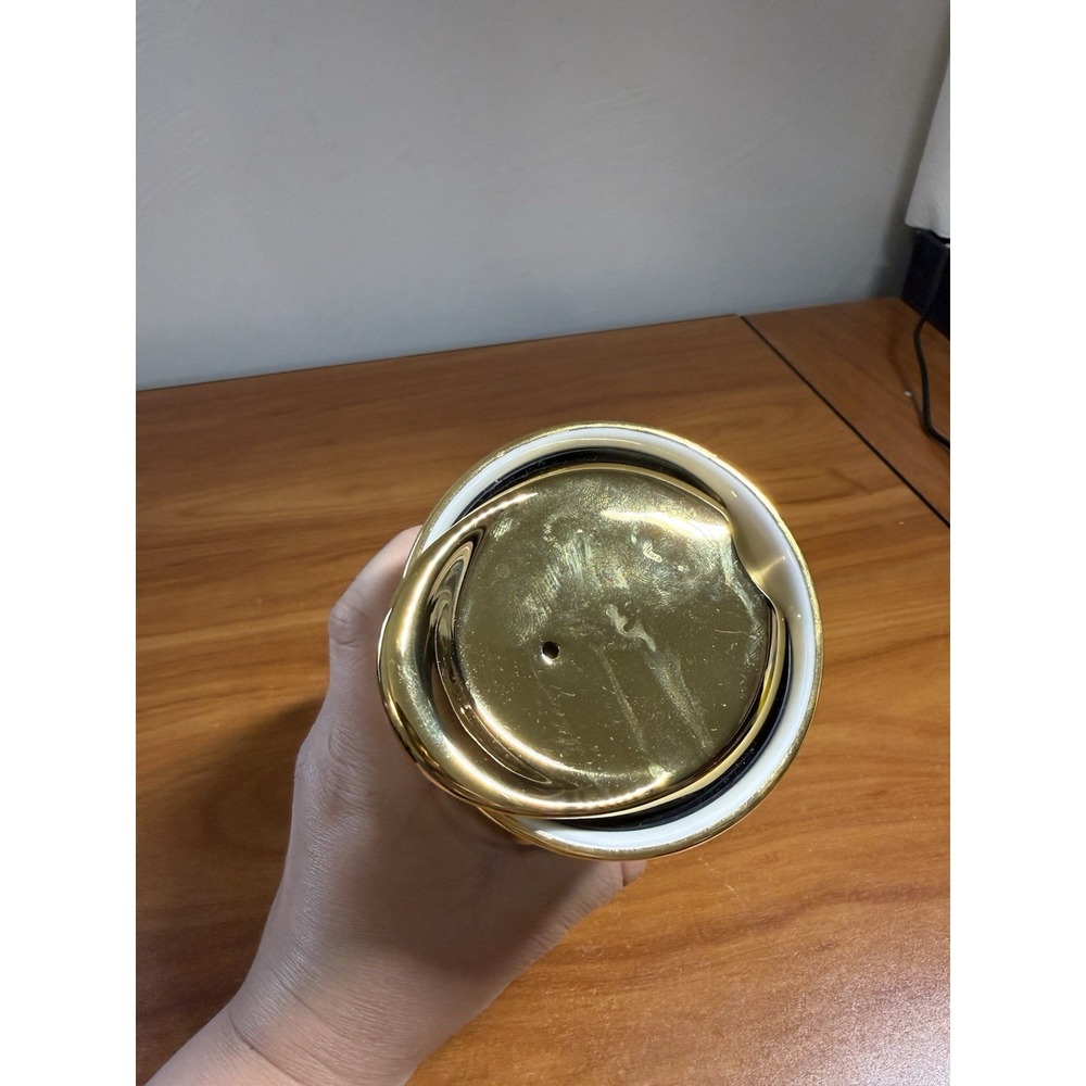 Starbucks 2014 Tumbler Mermaid Ceramic 12oz Travel Dot Collection Gold Lid - Picture 5 of 6